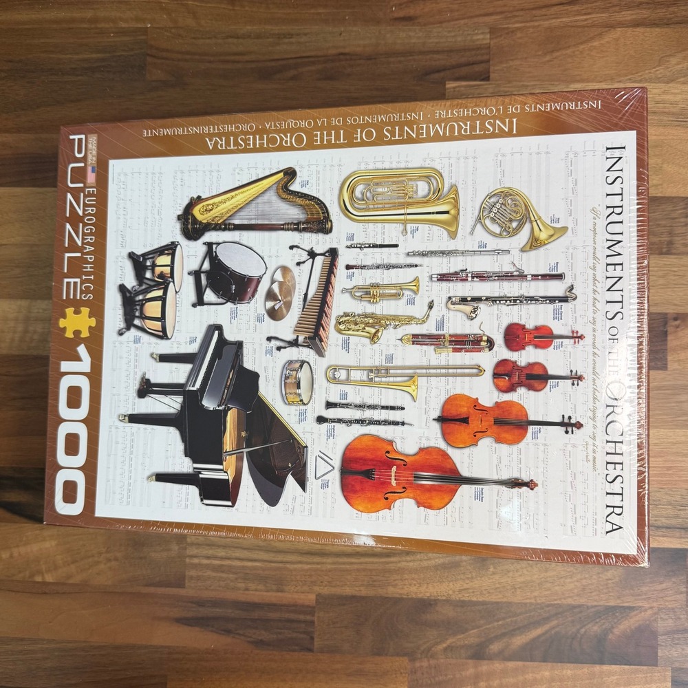EuroGraphics Instruments of the Orchestra 1000 Piece Jigsaw Puzzle New Sealed
